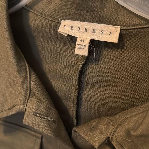 PROMESA Army Green Jacket - M - Like New - Picture 5 of 9